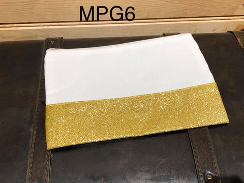 Polyester Canvas Makeup/Pouch MPG6 - Gold Glitter
