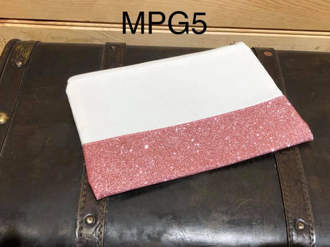 Polyester Canvas Makeup/Pouch MPG5 - Rose Glitter
