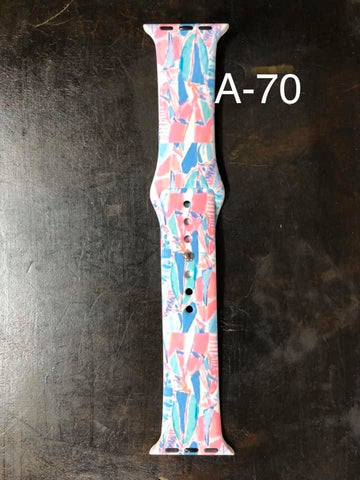 Pattern Silicon Apple Watch Bands - #70 - 38mm / 40 mm