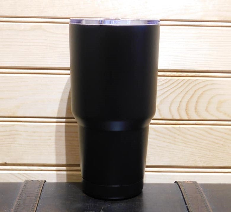 Stainless Steel Tumbler - Black - 30 oz.