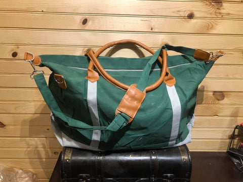 Hunter Green Overnight / Weekender Bag with Strap