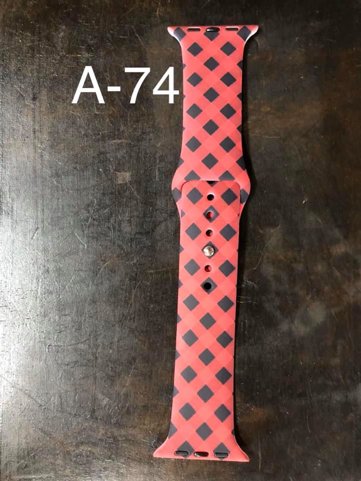 Pattern Silicon Apple Watch Bands - #74 - 42 mm / 44 mm