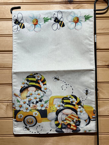 Garden Flag - GF201 - Honey Bee Gnomes and Truck