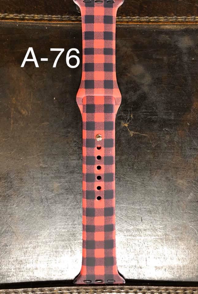 Pattern Silicon Apple Watch Bands - #76 - 42 mm / 44 mm