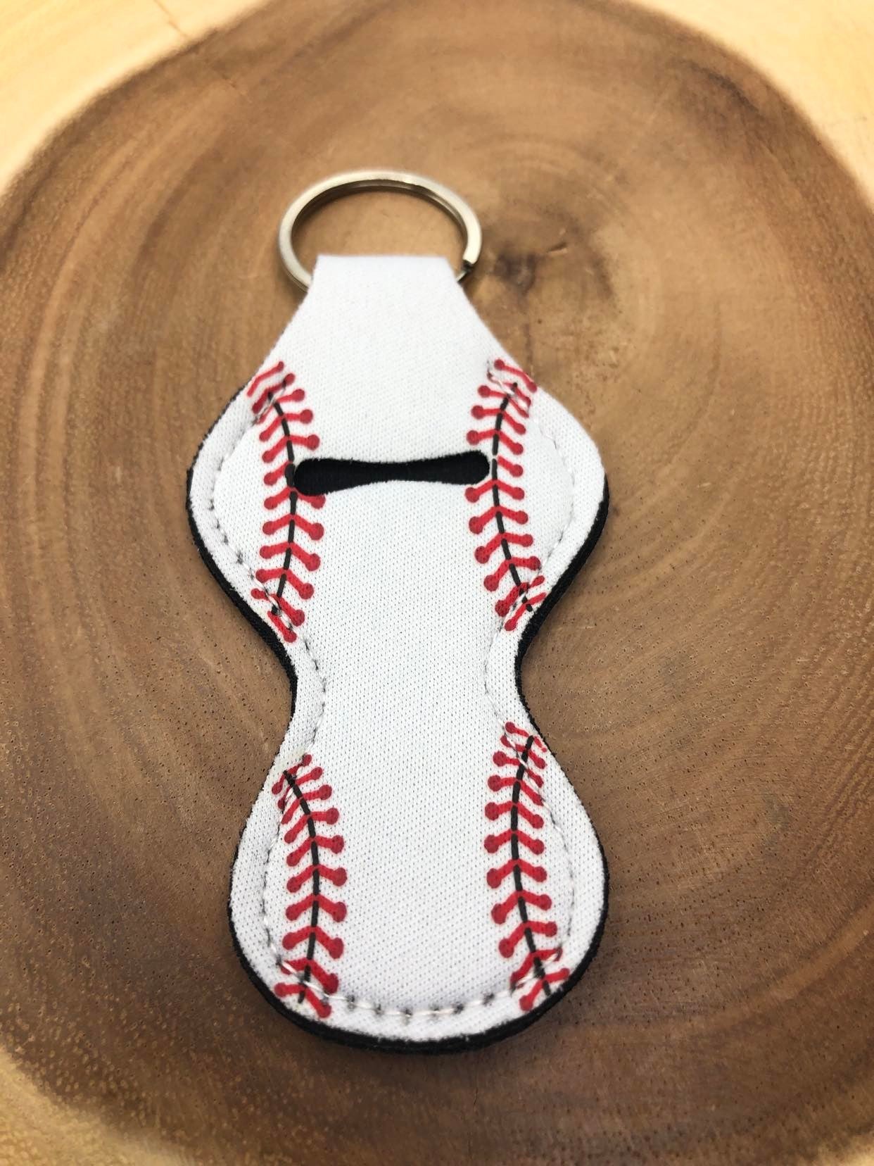 Chapstick Keyring - #77 - Baseball