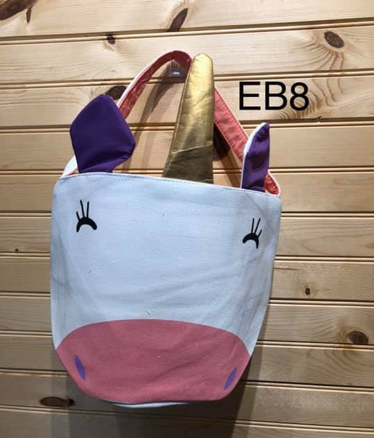 Halloween Basket - Unicorn with Old Gold Horn