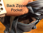 Vegan Leather Backpack - Brown