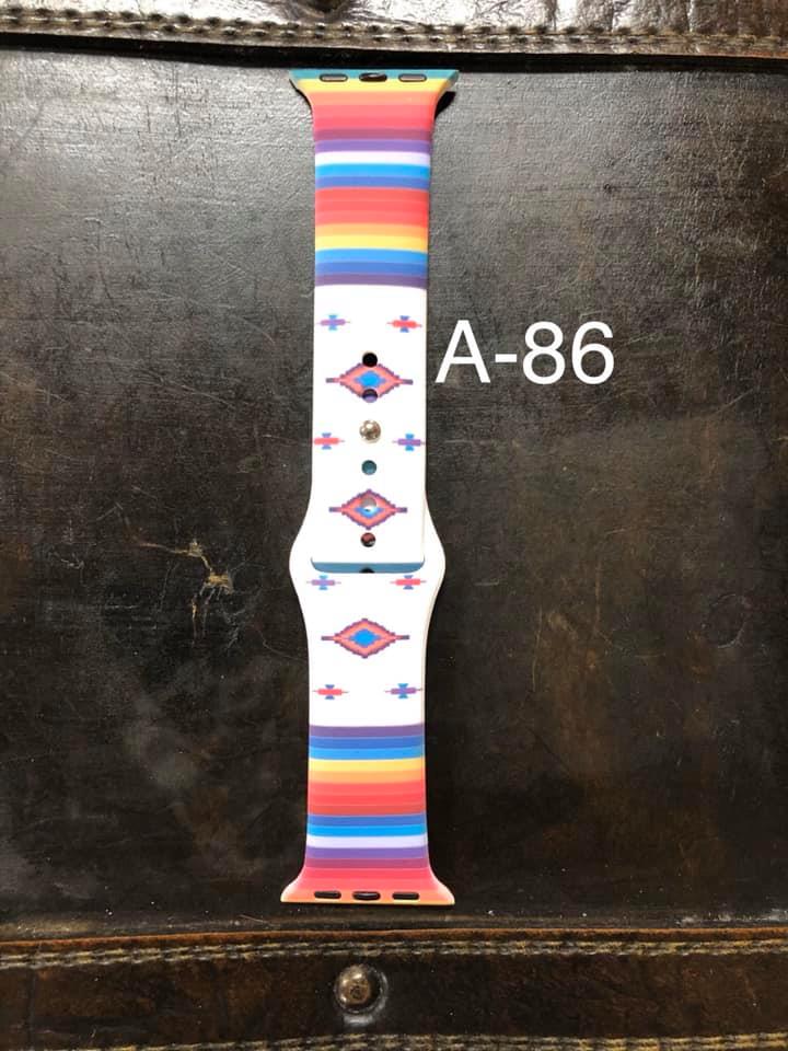 Pattern Silicon Apple Watch Bands - #86 - 42 mm / 44 mm