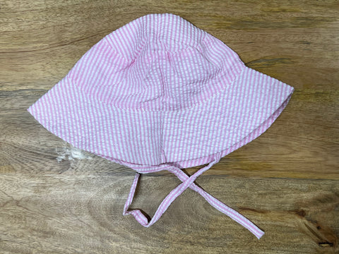 Toddler Seersucker Sun Hat - Pink