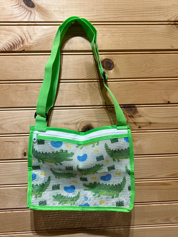 Seashell Bag - Green Alligator.