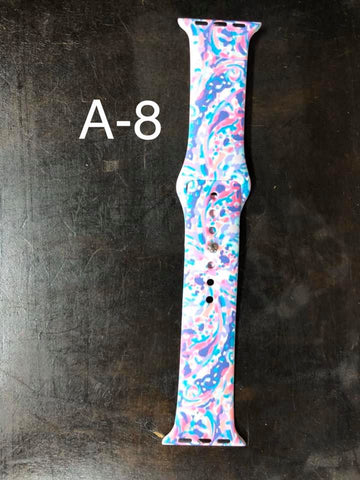 Pattern Silicon Apple Watch Bands - #8 - 42 mm / 44 mm