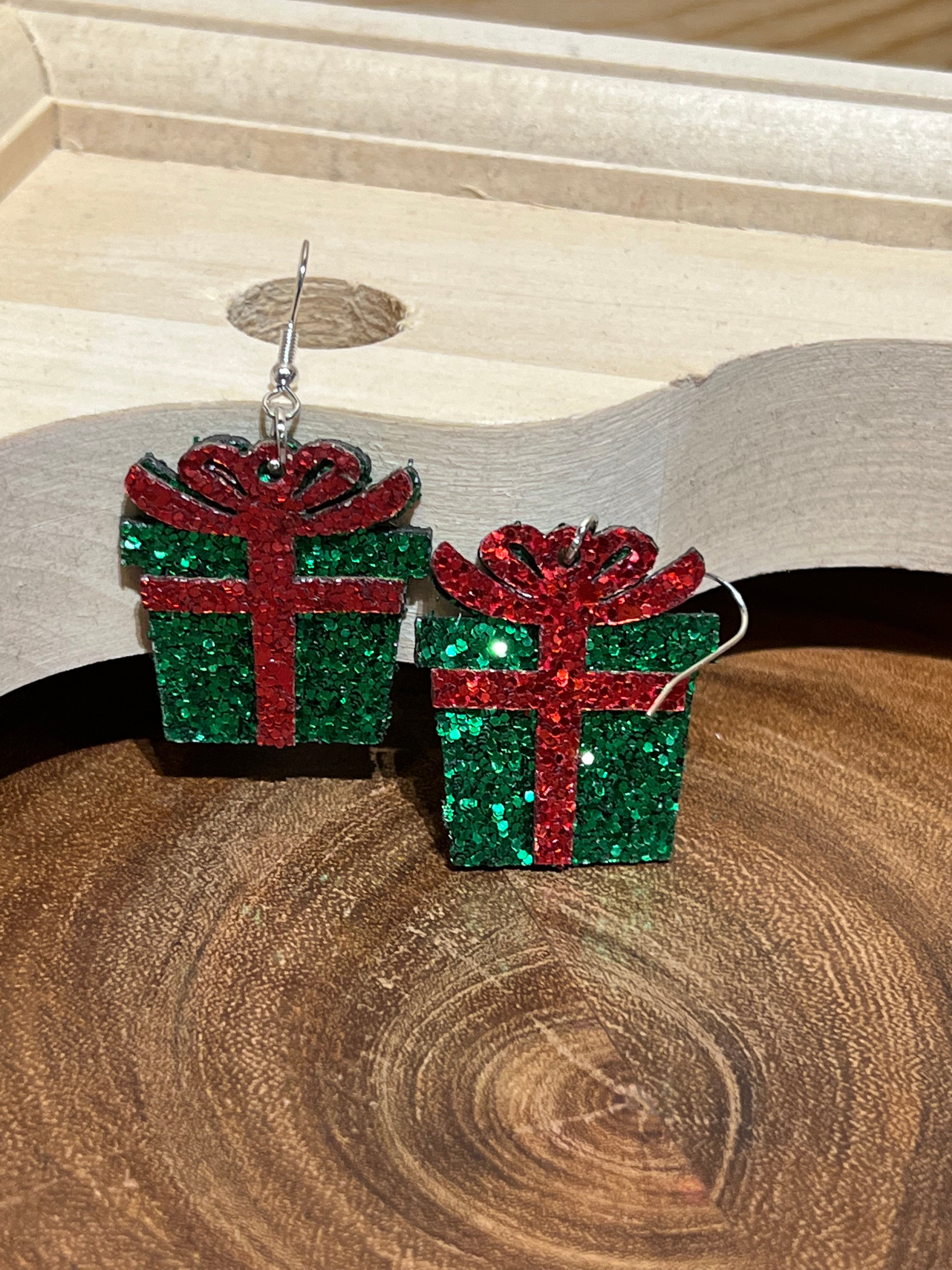 Christmas Present Earring