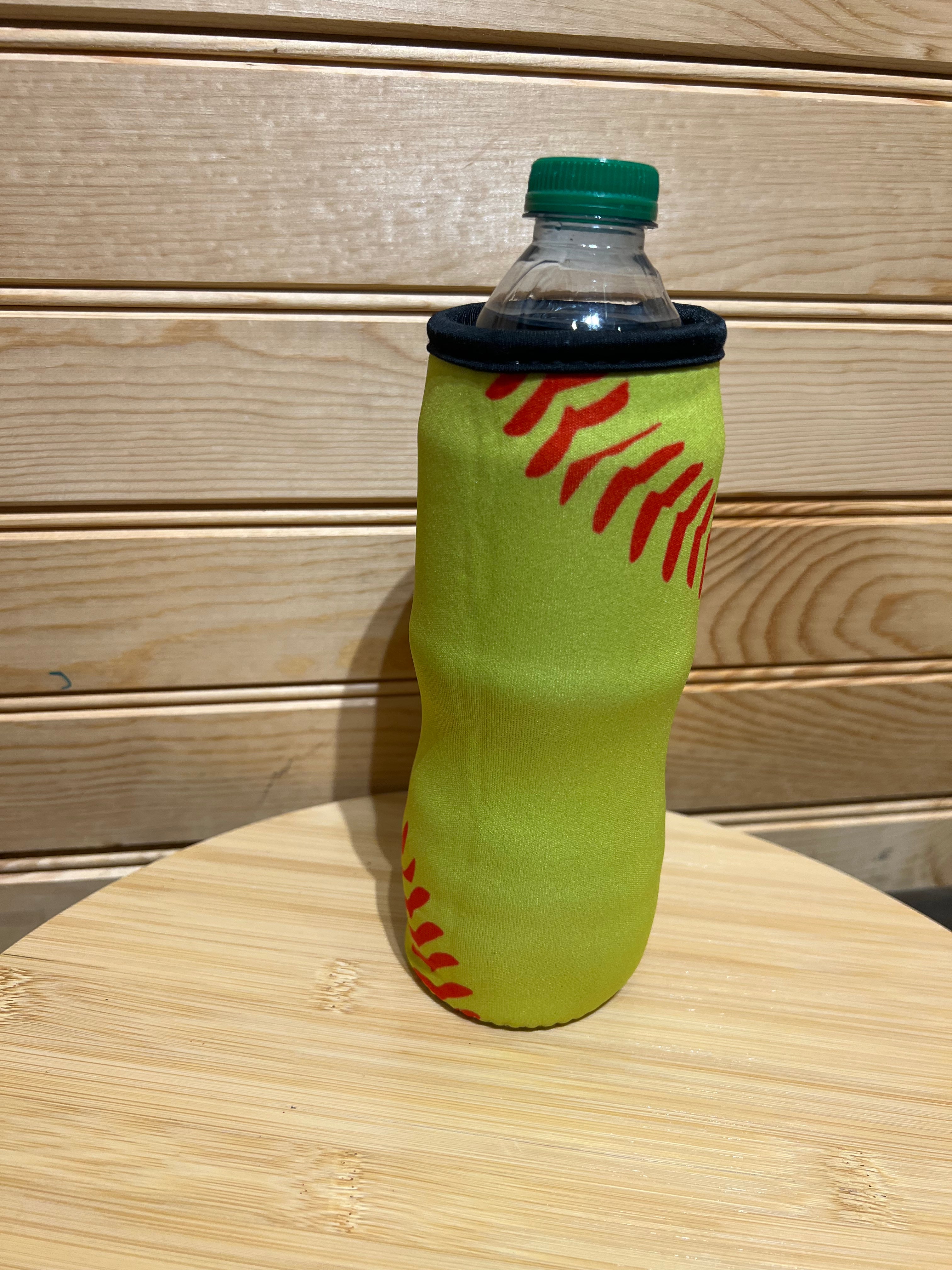 Neoprene Water Bottle Sleeve with Wrist Strap - Softball