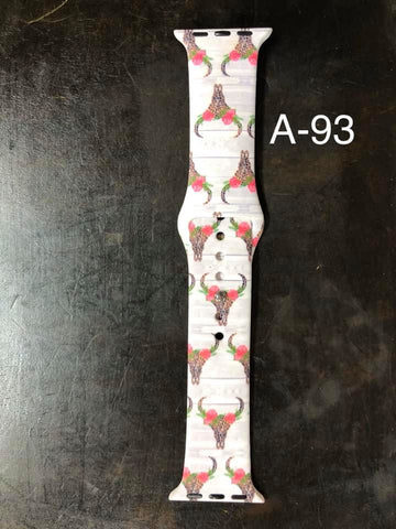 Pattern Silicon Apple Watch Bands - #93 - 38mm / 40 mm