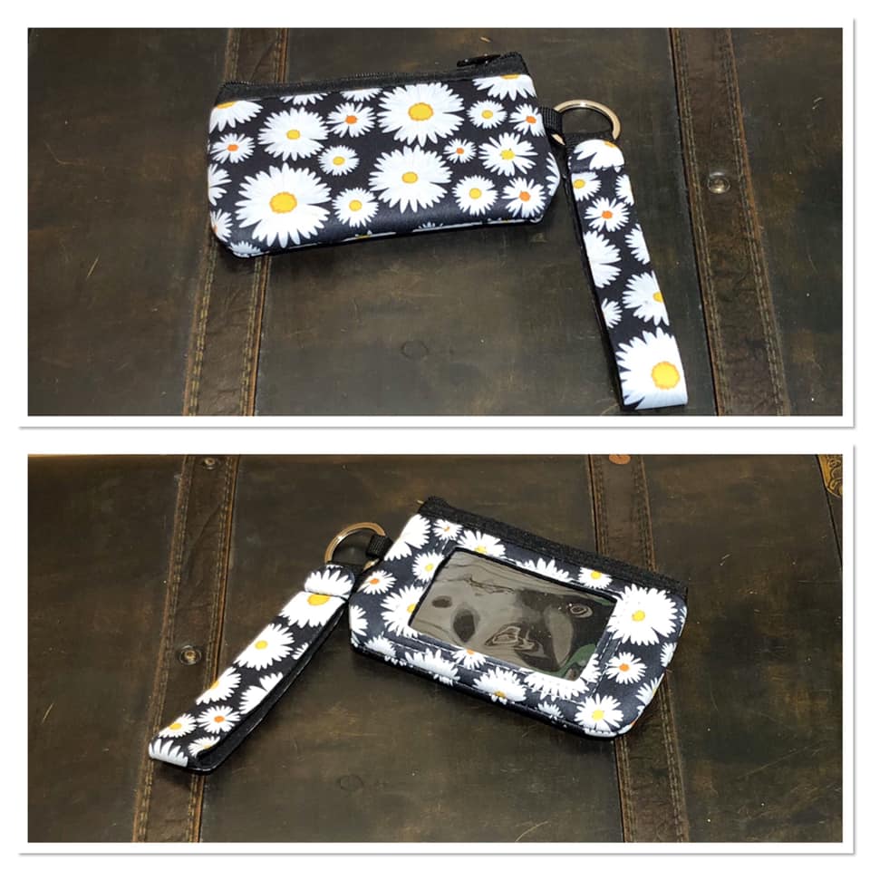 Wristlets (Neoprene) - Daisy (Black)