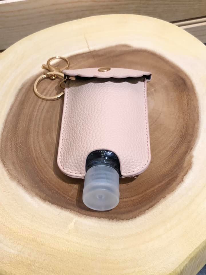 Vegan Leather 2 oz Sanitizer Bottle Holder - SK2