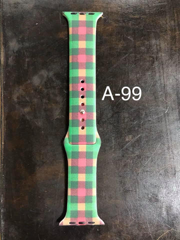 Pattern Silicon Apple Watch Bands - #99 - 38mm / 40 mm