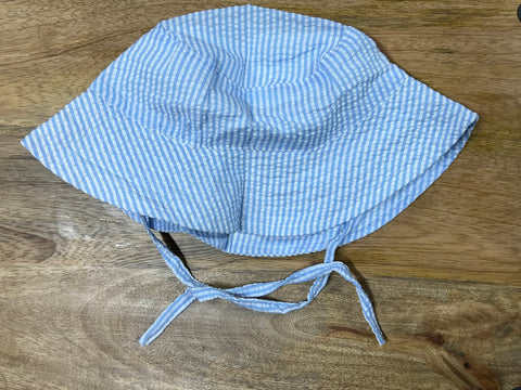 Toddler Seersucker Sun Hat - Blue