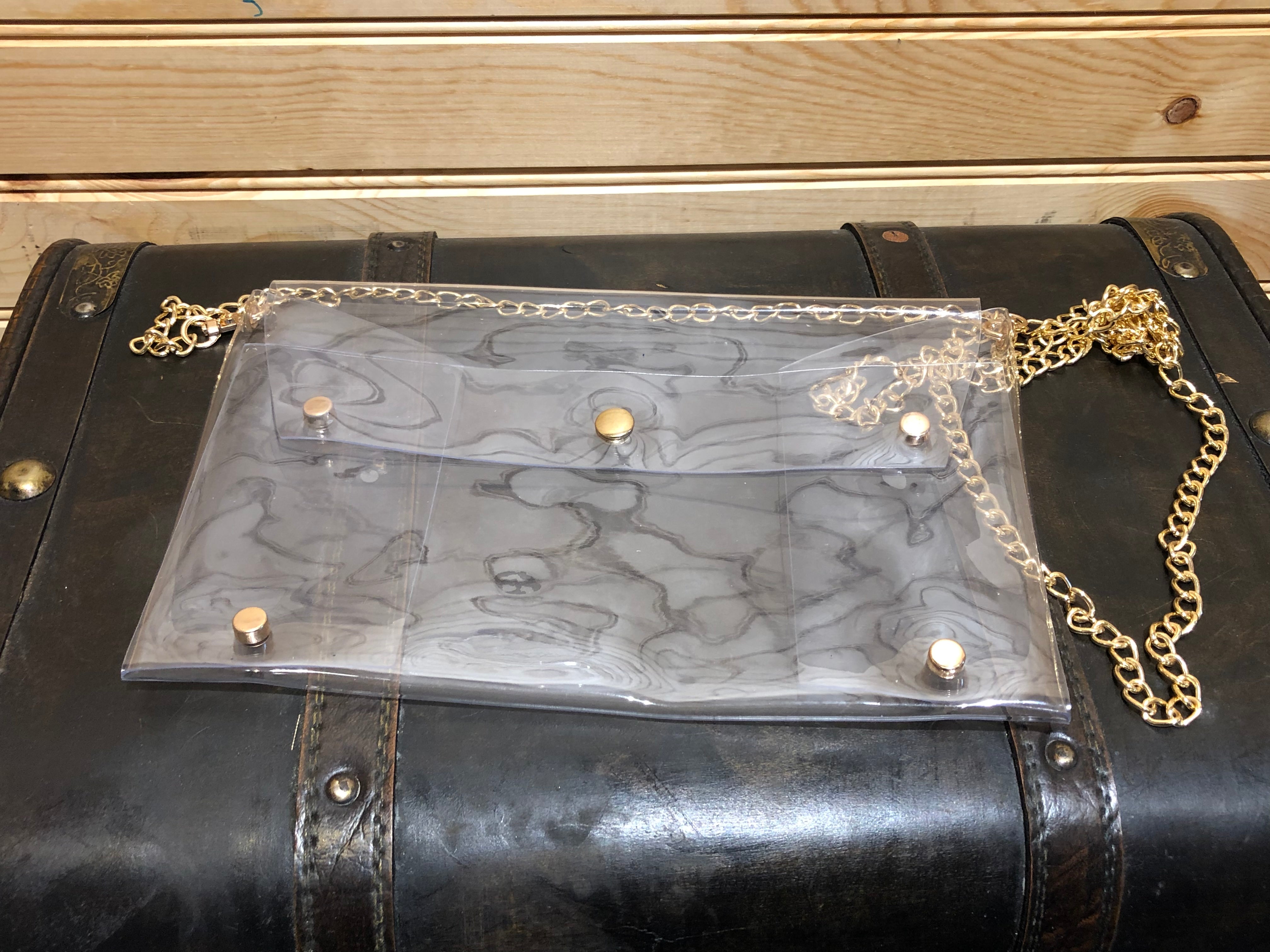 Clear Envelope Cross Body Purse