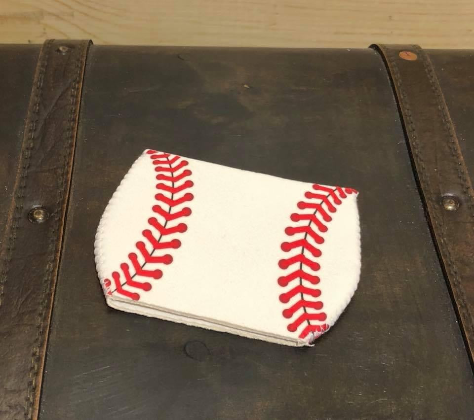 Wine Glass Sleeve - Baseball