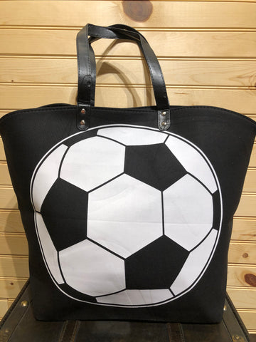 Sports Bag - Soccer *Black with Ball"