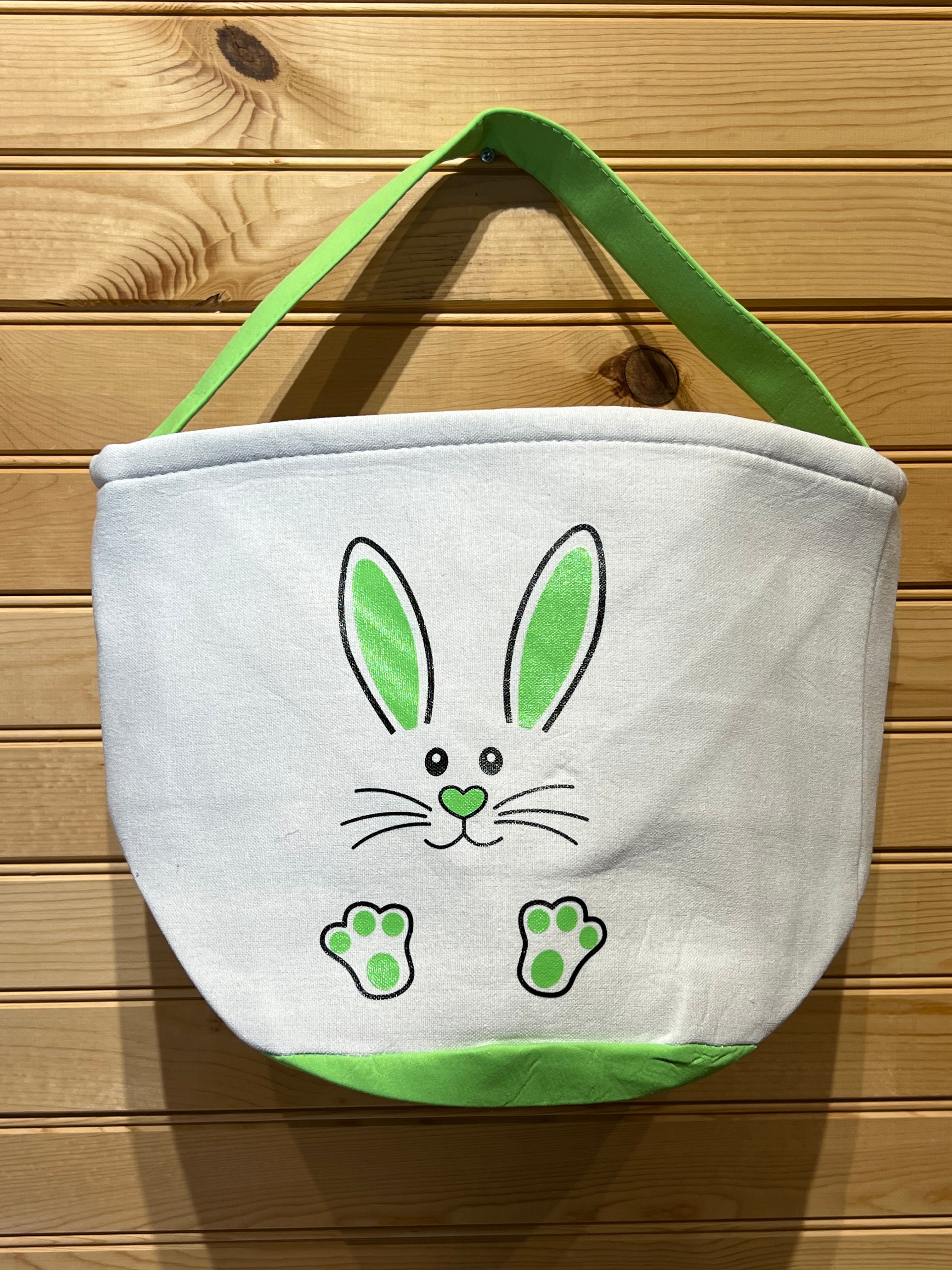 Easter Basket - EB102 - Bunny Face - Green