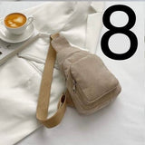 Corduroy Sling Bag #8 - Oatmeal