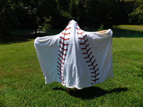 Youth Hooded Sports Blanket - Baseball