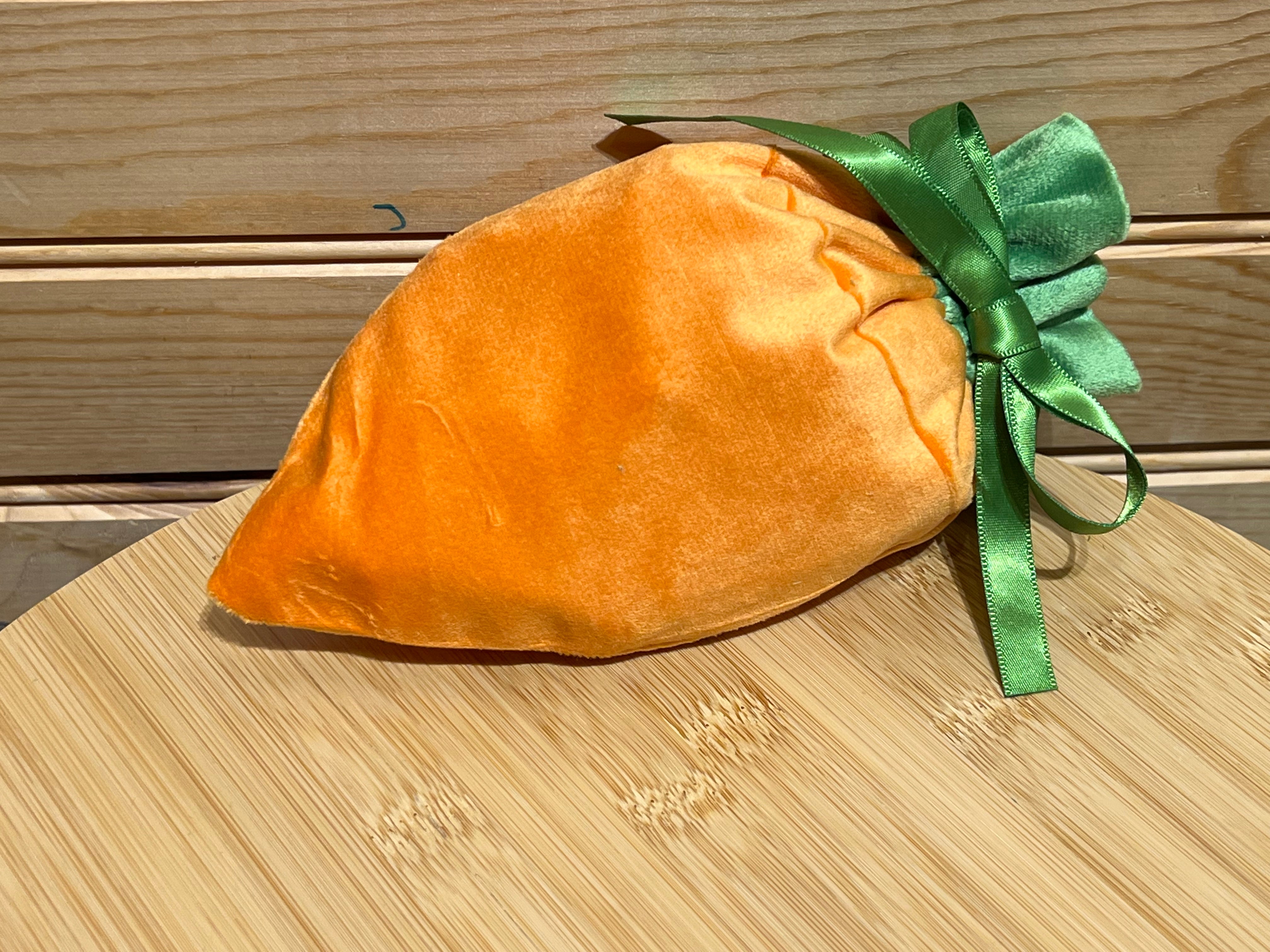 Velveteen Carrot Candy Bag - Orange