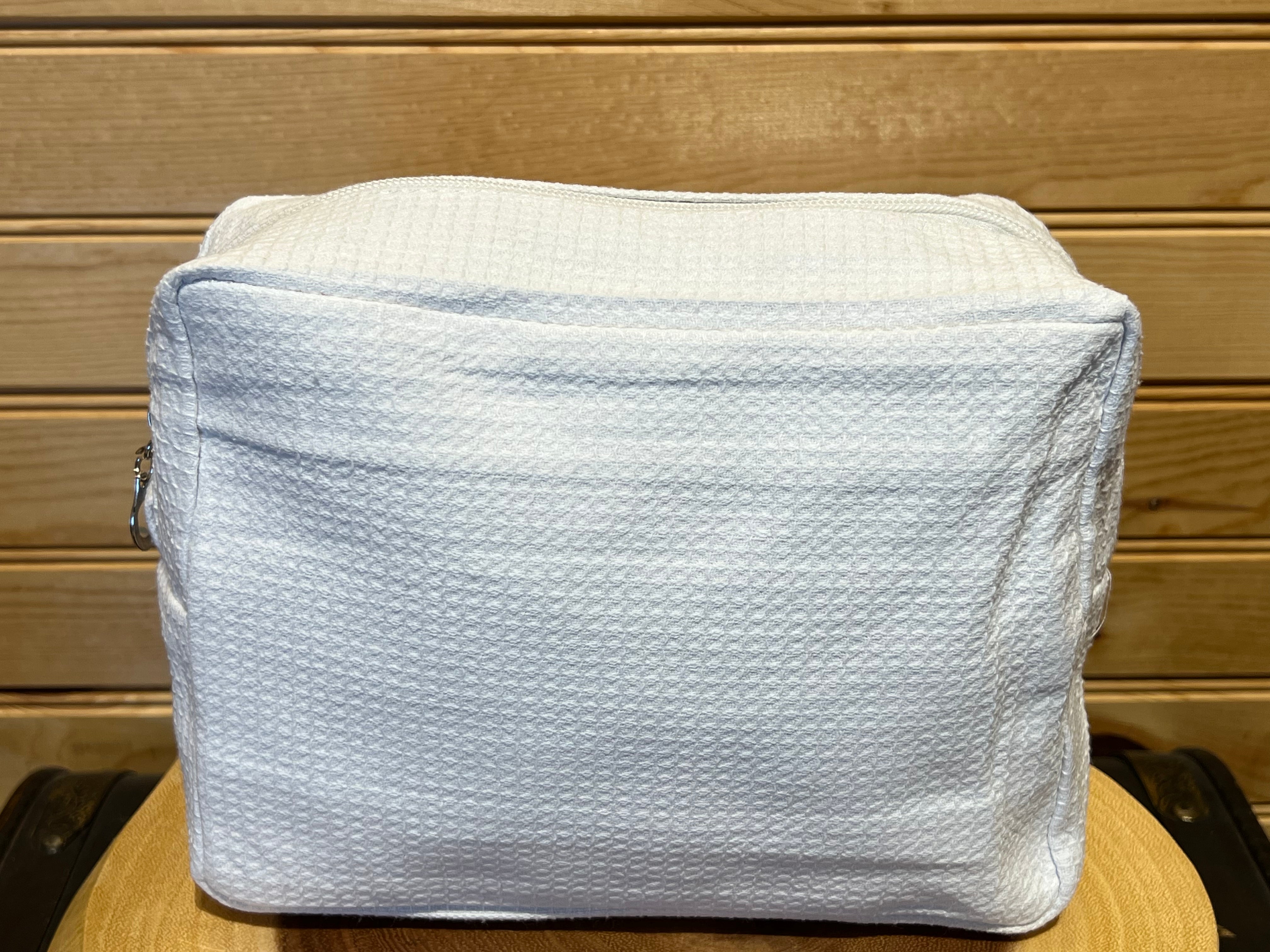 Waffle Makeup Bag - White