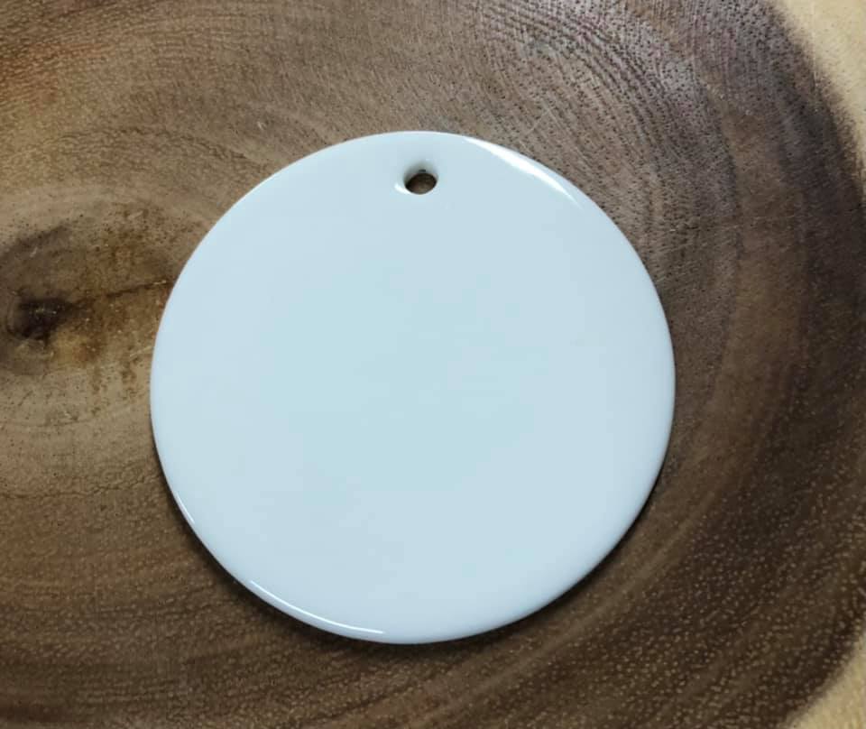 Porcelain Ornament - Round