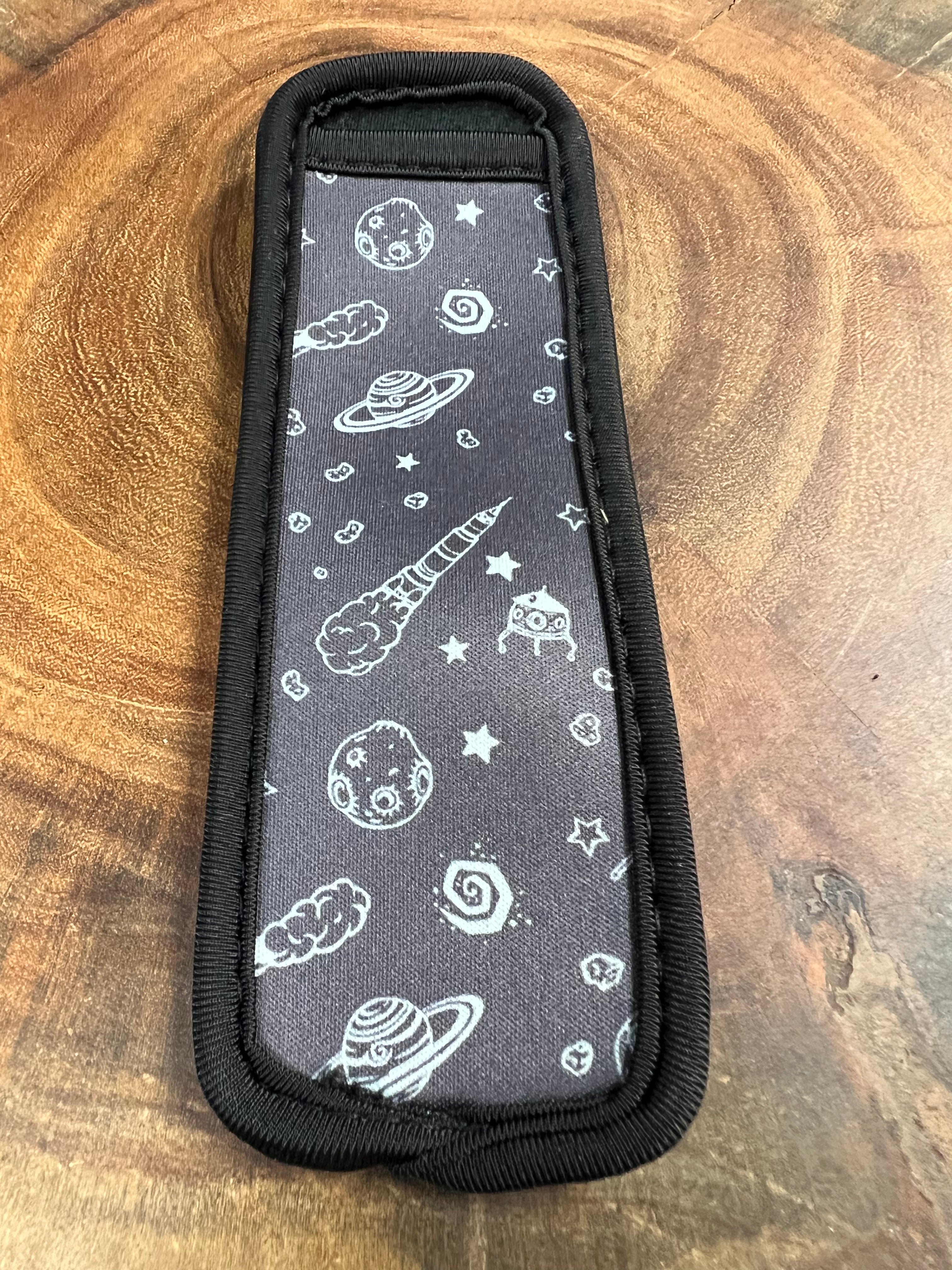 Trim Popsicle -Black and White Galaxy