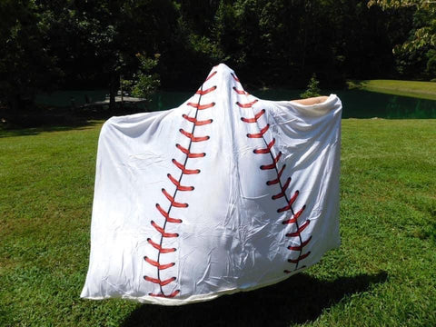Adult Hooded Sports Blanket - Baseball