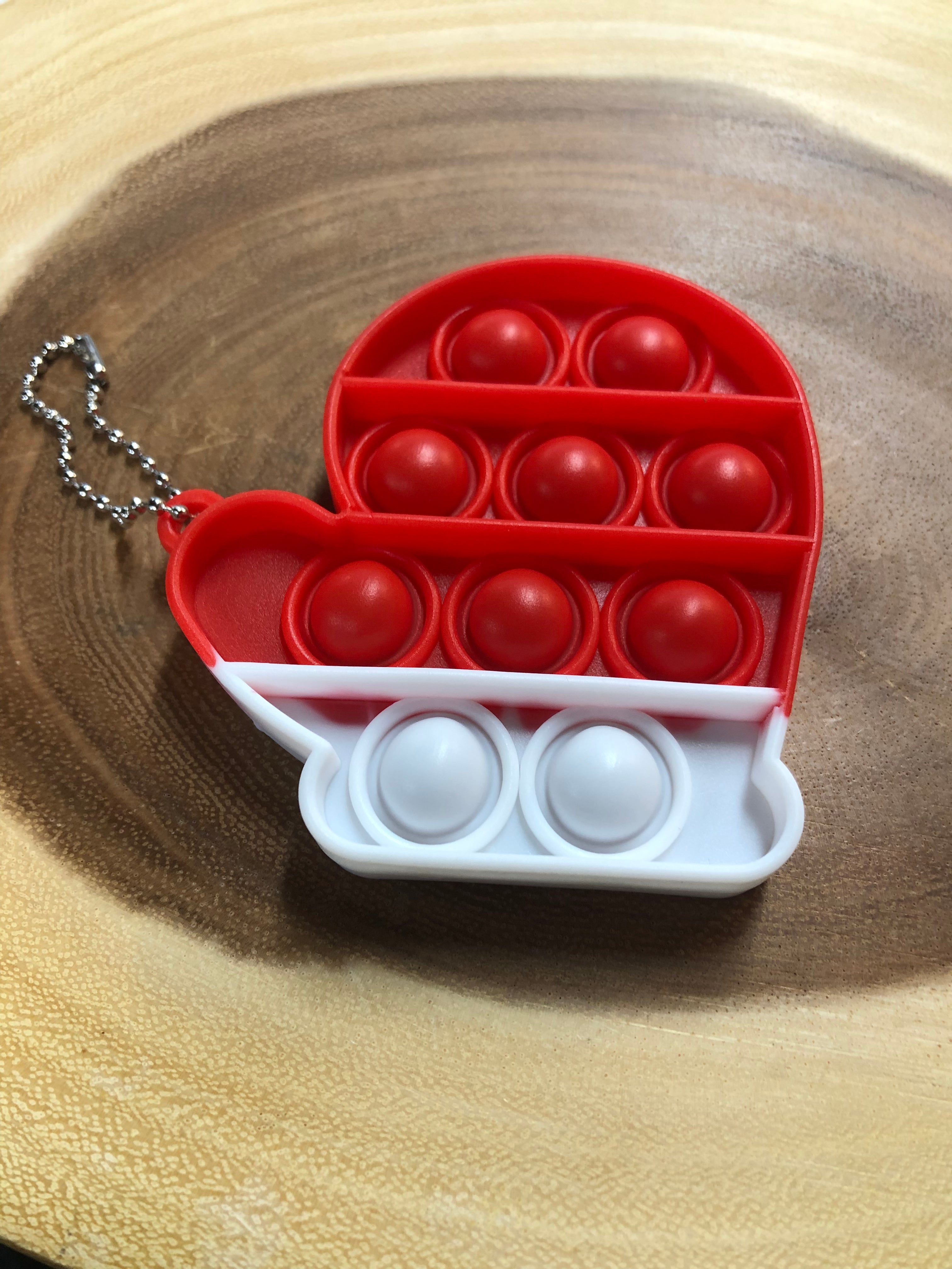 Pop Toy Keyring - Santa Mitten