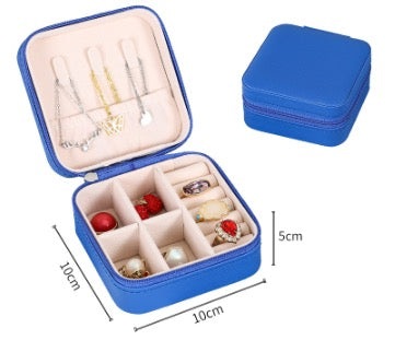 Square Jewelry Box - Med Blue