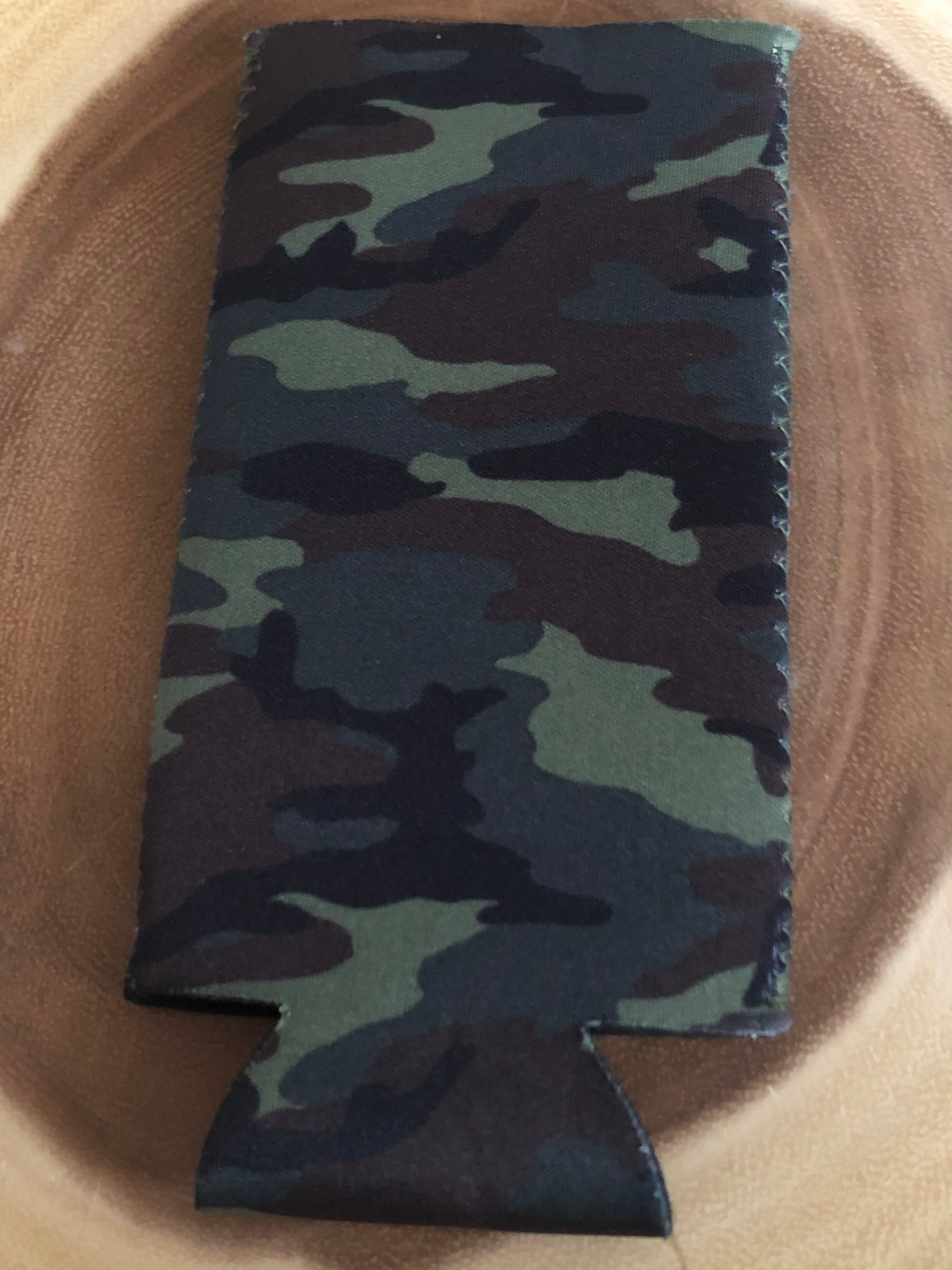 Tall Skinny Can Sleeve - Camo Greens