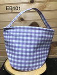Candy/Gift Basket - Purple Gingham