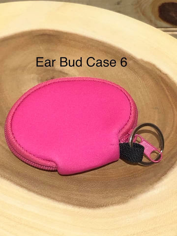 Ear Bud Case - #6 - Hot Pink