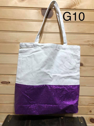 Glitter Tote - G10 - Purple