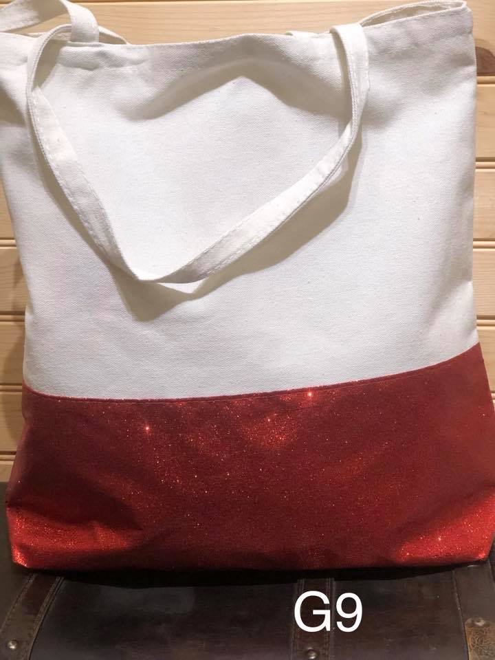 Glitter Tote - G9 - Red