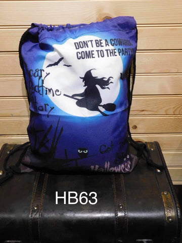 Halloween Drawstring - Flying Witch