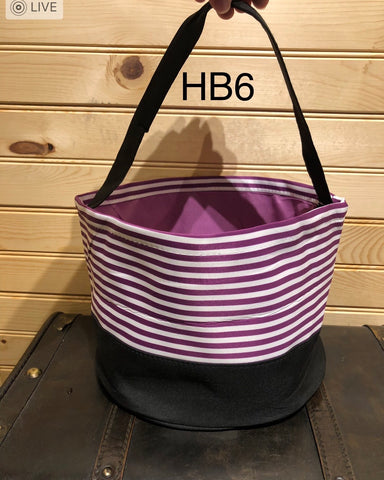 Halloween Basket - Purple Stripe