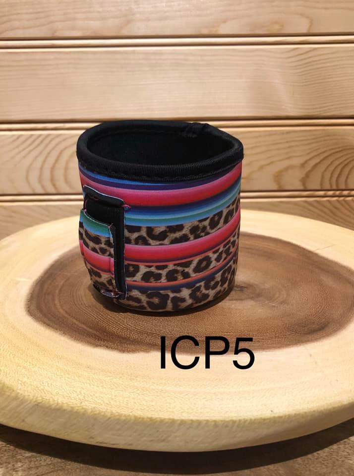 Pint Size Ice Cream Holder - Serape / Leopard