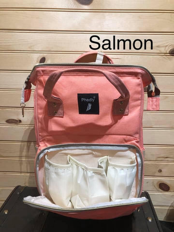 Diaper Backpack - Salmon