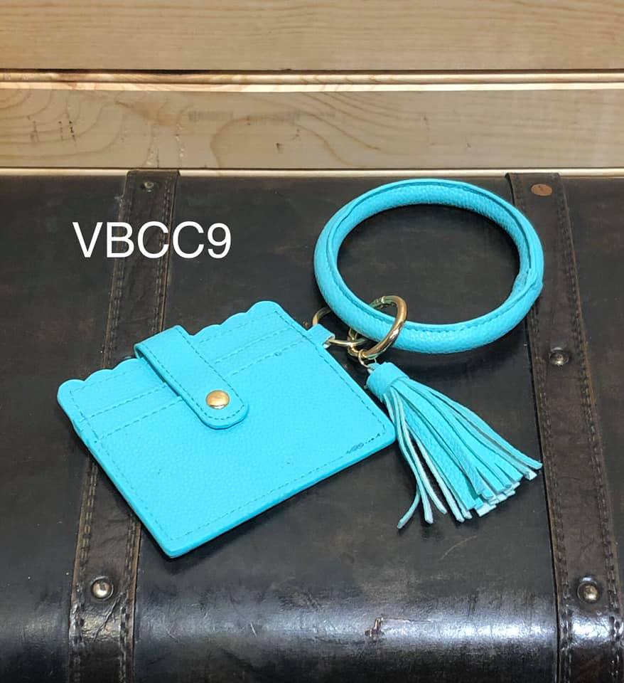 Vegan Leather Bangle Credit Card - VBCC9 - Teal