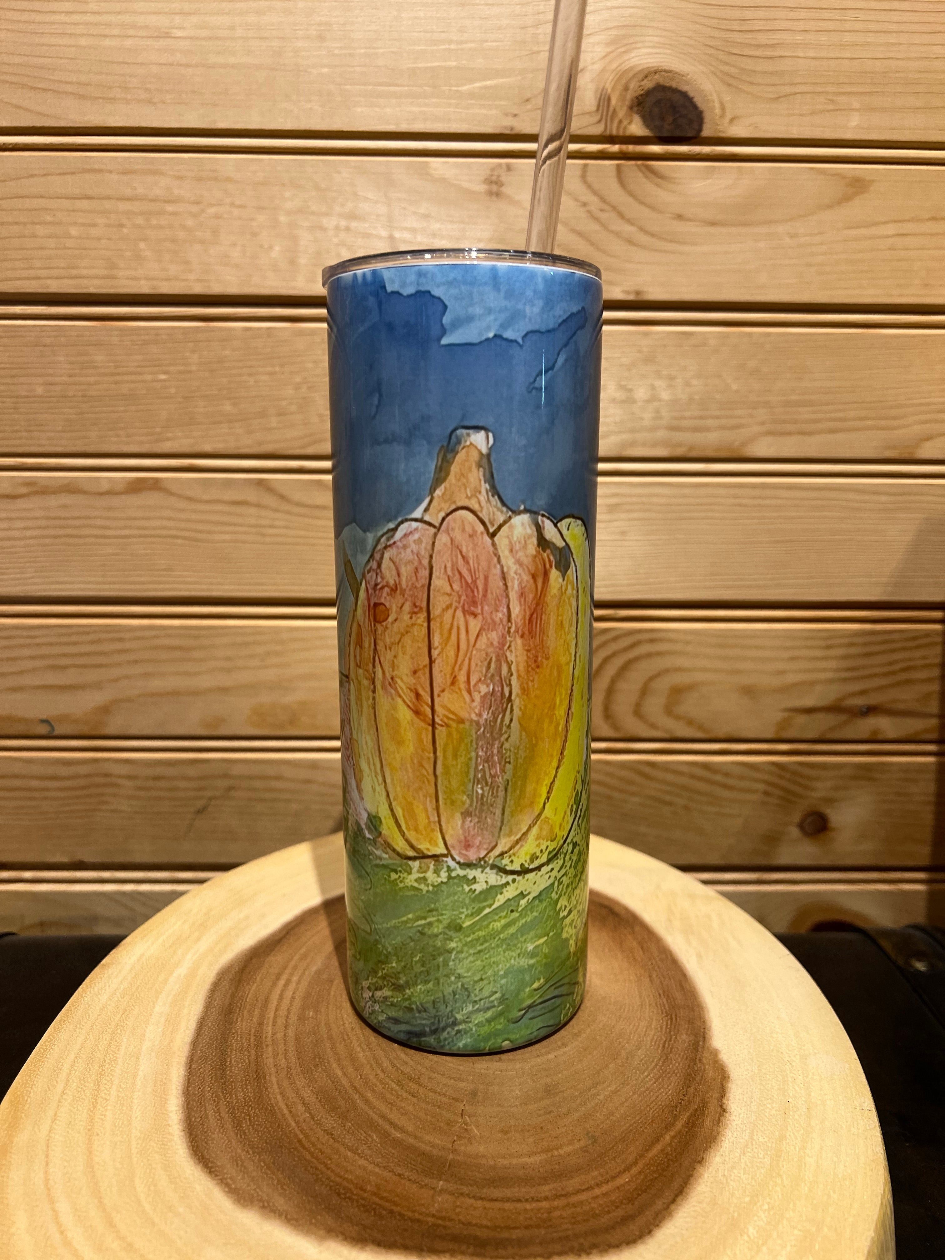 Custom 20 oz Straight Sublimation Stainless Steel Tumbler
