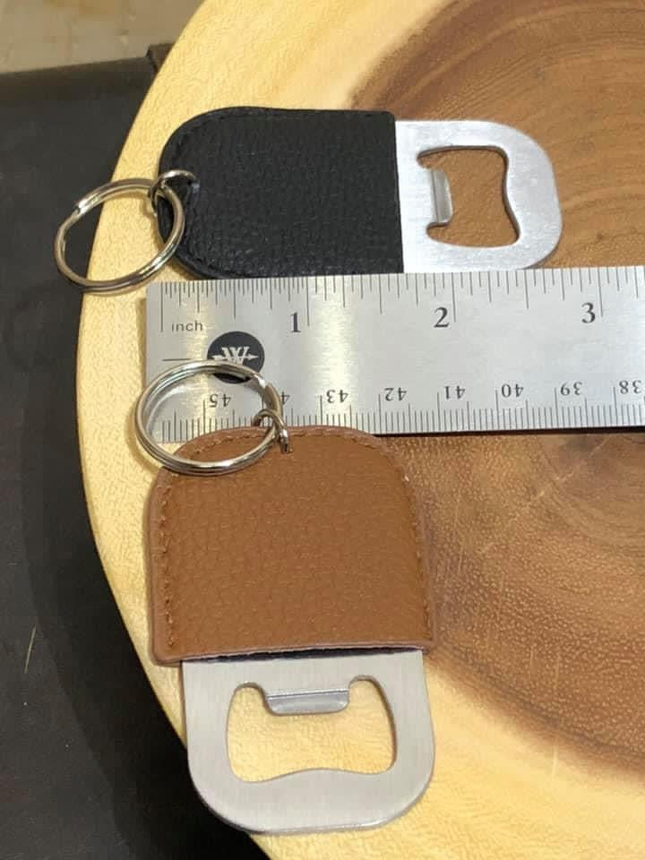 Vegan Leather Bottle Opener - Brown