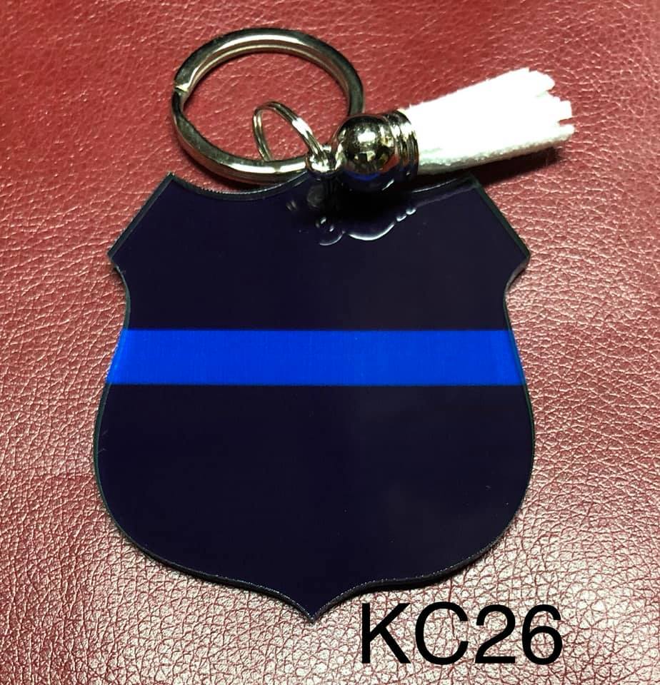 Keyring - Blue Line Badge