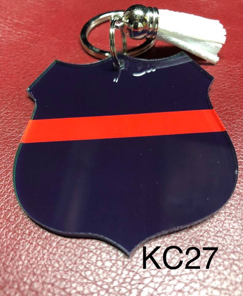 Keyring - Red Line Badge