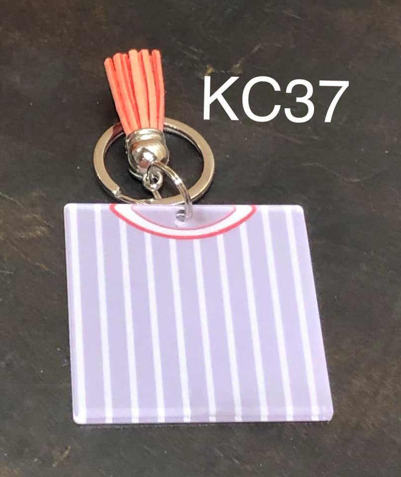 Keyring - Folded Stripe Jersey